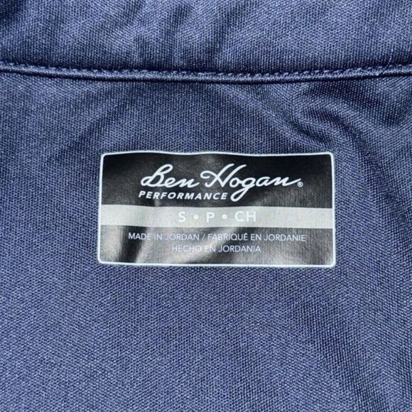 Ben Hogan Performance Navy Mens Polo Shirt S Short Sleeve - Picture 2 of 6
